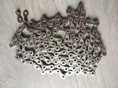 Качественная велосипедная цепь Taya 9 скоростей 118 л серебристая велосипедная прочная замена - Изображение 1 из 2