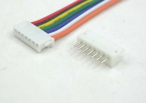 7 Pin Mini JST-ZH 1.5mm Male Header Female Housing Connector 15cm wire lead x 30 - Picture 1 of 4