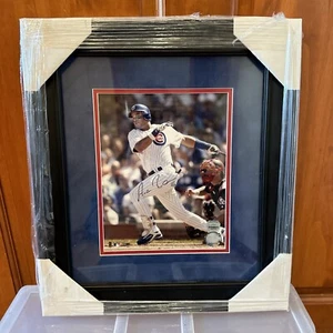 Auténtico póster firmado por Aramis Ramírez; enmarcado 15x18; Chicago Cubs; con certificado de autenticidad - Imagen 1 de 5