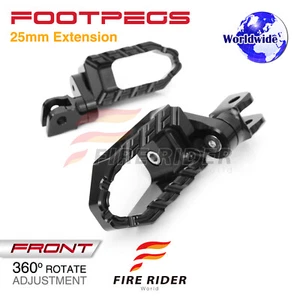 For Suzuki GSF 650 Bandit 07-17 16 BUZZ 1 inch Riser Rider Touring Foot Pegs - Picture 1 of 4