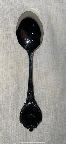 Mexican? Eagle World Souvenir Sterling Silver Ornate Vintage Teaspoon Look!!! Cover