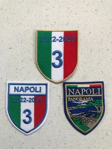 PATCH NAPOLI PANORAMA + ITALIA 2022-2023 +NAPOLI PZ 3 RICAMATA TERMOADESIVA - Imagen 1 de 1