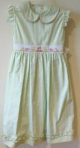 NWT Collection Bebe by Vive La Fete Smocked Noah's Ark Dress Girl's Size 6 - Picture 1 of 4