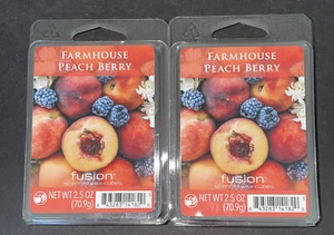Fusion FARMHOUSE PEACH BERRY Highly Scented Wax Melts / 2 Packs - Picture 1 of 2
