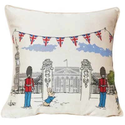 Signare Peter Rabbit Tapestry Square Throw Sofa Bed Cushion Cover + Inner Pad - Image 1 of 4