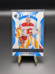 2023-24 Upper Deck SP Dustin Wolf #116 Rookie Authentics Blue RC Calgary Flames - Picture 1 of 2