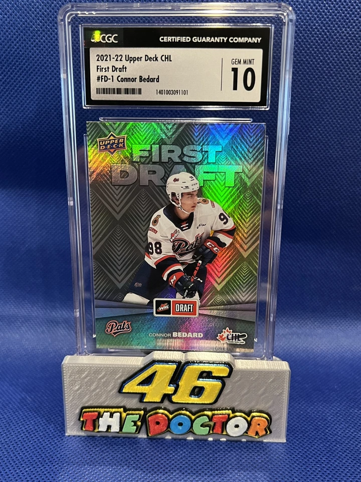 2021 Upper Deck CHL Connor Bedard #FD-1 First Draft  CGC 10 - Image 1 of 1
