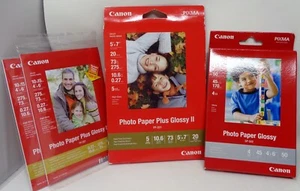 LOT: CANON Photo Paper Plus Glossy (4 packages) (NEW) - Picture 1 of 5