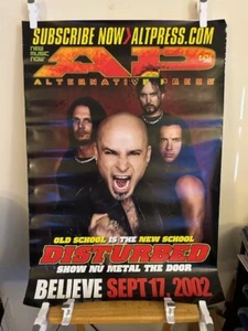 Disturbed - Promotional Poster - Alternative Press magazine Cover AUTOGRAPHED - Picture 1 of 1