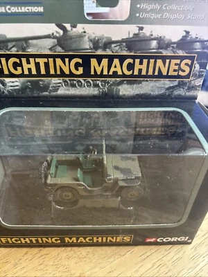 USMC Marine Utility Jeep Corgi Showcase Collection Fighting Machines CS90076 New - Image 1 of 3