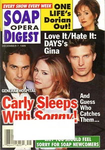 SOAP OPERA DIGEST December 7 1999 Maurice Benard Sarah Brown Josh Ryan Evans - Picture 1 of 4