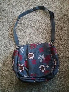 Haiku Large Shoulder Tote Bag Pebbled Floral Purse Travel Bag.   PB - Picture 1 of 10