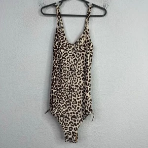 Crewcuts Swimsuit Girls 12 Leopard Animal Print One-Piece Beach Summer Playful - Picture 1 of 8