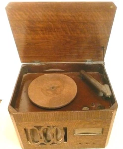 RADIO/FONO MOTOROLA 61-F de colección: carcasa de madera con REPRODUCTOR DE DISCOS Y ALTAVOZ - Imagen 1 de 10
