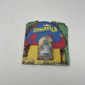 Smurfette Fully Jointed Flocked Vinyl Smurf Figure NEW - Picture 1 of 6