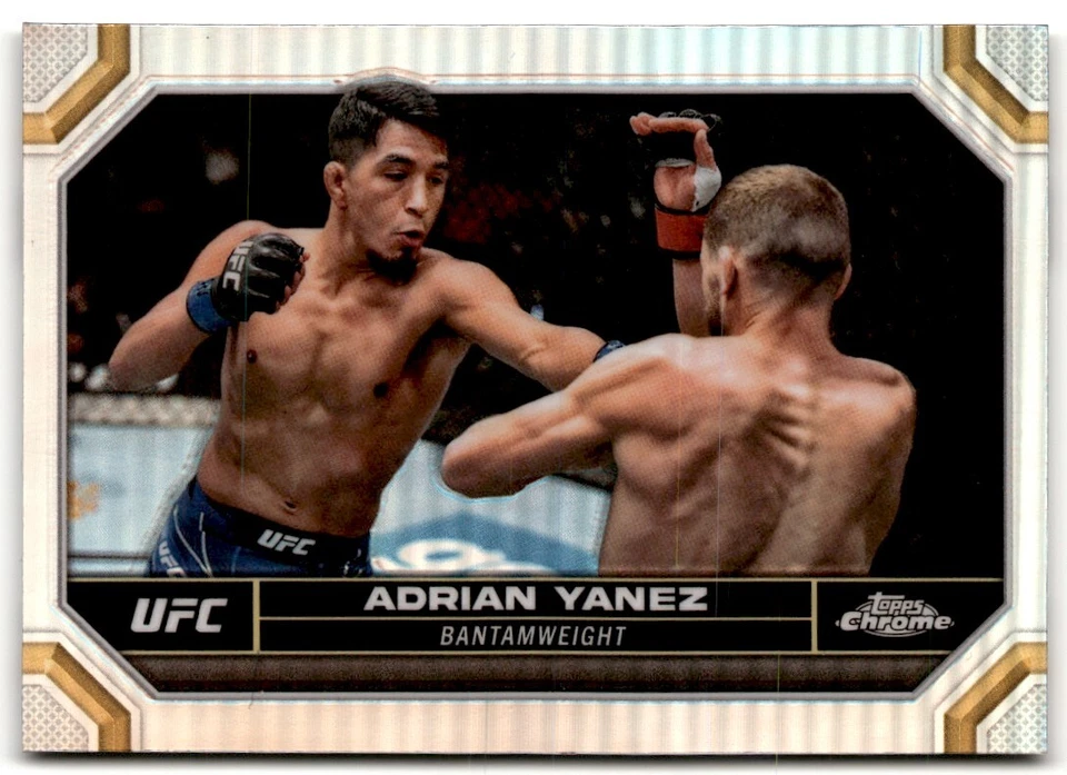 2024 Topps Chrome UFC Refractor Adrian Yanez #2 - Image 1 of 2