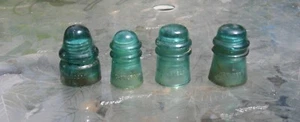 1893 OLD PATENT GLASS INSULATOR ATT HGCO HEMINGRAY AMERICAN TELEPHONE TELEGRAPH - Picture 1 of 12