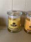 Busy Bee Soy Wax Glass Jar Candle With Wooden Wick Apple Pie & Custard New