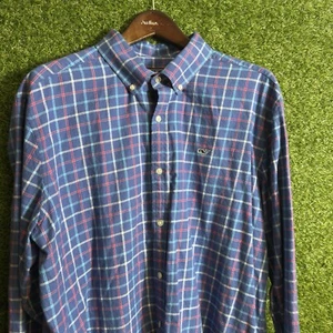 Camisa informal Vineyard Vines para hombre XXL azul manga larga abotonada ballena - Imagen 1 de 8