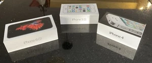 Lot of 3 Empty Apple Product Boxes (iPhone 4, 5S, 6S) - Photo 1 sur 7