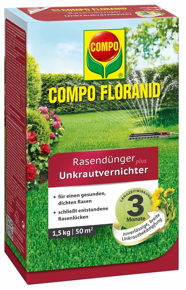 COMPO FLORANID® Rasendünger plus Unkrautvernichter 1,5kg für 50m² - Bild 1 von 1