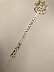 Diplomat Resort and Country Clubs Swizzle Stick Stir Florida White - Picture 1 of 2