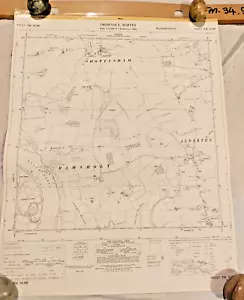 Original 1958 OS Map Suffolk TM34SW Alderton Ramsholt Shottisham River Deben #4 - Picture 1 of 1