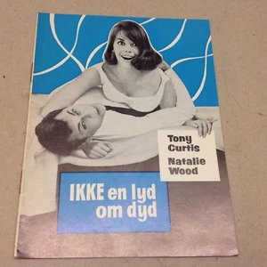 "Sex and the Single Girl" Tony Curtis Wood 1964 Danish Original Movie Program - Picture 1 of 3