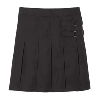 French Toast Uniforms Girls Two Tab Pleated Scooter skirt Black Big Girls  14 XL - Изображение 1 из 2