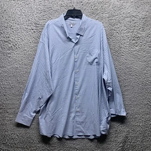 Peter Millar Men’s 3XT Summer Comfort Dress Shirt Blue Button Down Long Sleeve - Picture 1 of 8