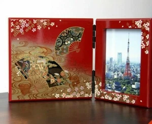 Yamanaka Urushi Lacquer Picture Panel Fremes Photo Stand Mori Makie Kyoto Miyabi - Picture 1 of 3