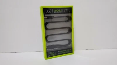 Carga y sincronización sincronizables TYLT, cinta plana de 2 pies sin enredos (color negro) Foto 1 de 4