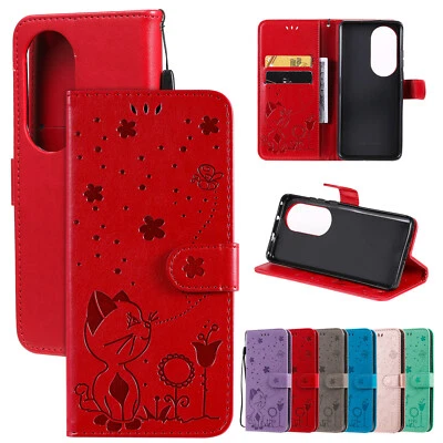Cat Pattern PU Leather Flip Wallet Case Phone Cover for LG K20 K30 K12 Plus V40 - Image 1 of 4