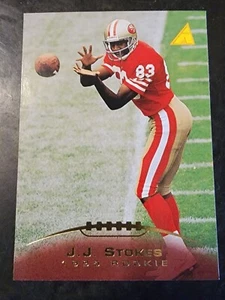 1995 Pinnacle Football #215 J.J. Stokes  - Picture 1 of 2