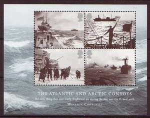 GREAT BRITAIN 2013 MERCHANT NAVY, ATLANTIC, ARCTIC CONVOYS MINISHEET UM, MNH - Picture 1 of 1