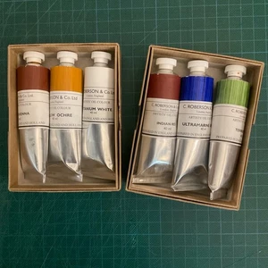 Roberson Artist Oil Colours 6 x 40ml tubes, unused and paint still soft - Picture 1 of 16