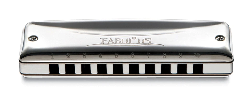 Suzuki F-20E-BB Fabulosa Armónica Diatónica de Temperatura Igual 10 Agujeros. Llave de Bb Foto 1 de 1