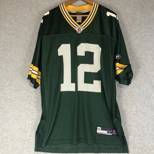 Green Bay Packers Jersey Mens Large Aaron Rodgers NFL Reebok On Field Football - Picture 1 of 14
