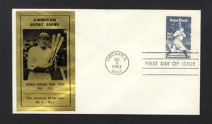 1983 FDC sc 2046 Babe Ruth First Day Cover Chicago, Illinois 1 - Picture 1 of 2