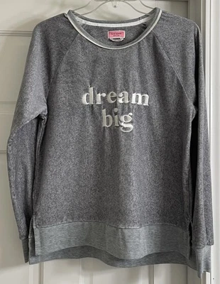 Kate Spade Dream Big 柔软抓绒睡衣上衣运动衫女式 S 码 — 第 1/4 张图片