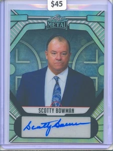 2025 LEAF METAL HOCKEY LEGENDS SCOTTY BOWMAN AUTOGRAPH /10 HOF - Picture 1 of 2