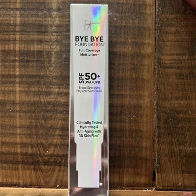 It Cosmetics 2523626 Bye Bye Foundation 1 Oz Moisturizer - Medium NEW - Image 1 of 3