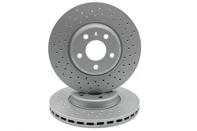 Para Audi A5 2.0 TFSI Cross Perforados Rendimiento Frente Freno Discos Par 314mm - Imagen 1 de 4