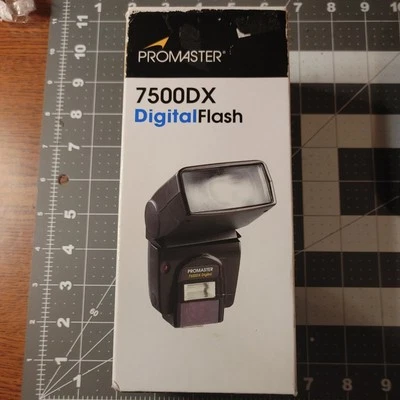 Promaster 7500DX Digital Flash With Box And Instructions  - Image 1 of 4