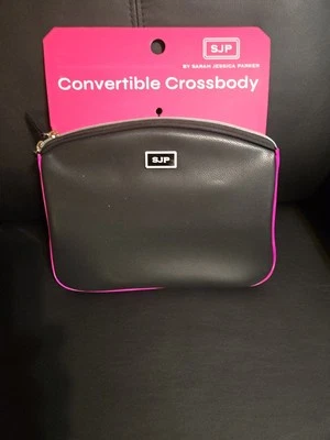 NWT CUTE SJP Blk/Pink Conv.Crossbody-RFID Protection & Am. Tour. Reg. SEE PICS - Image 1 of 4