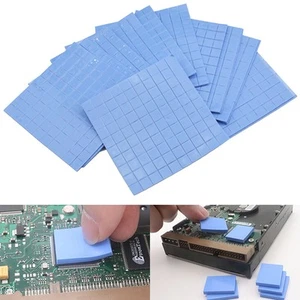 100Pcs 10*10*0.5mm Thermal Pad GPU CPU Heatsink Cooling Conductive Silicone -yg - Afbeelding 1 van 10