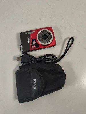 Faulty Kodak Easyshare Red Digital Camera M530 12mp with Case - SEE DESCRIPTION - Image 1 of 4