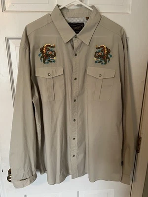 Howler Brothers Swan Valley Monster Gaucho Snapshirt Mythical Monsters XL - Image 1 of 4