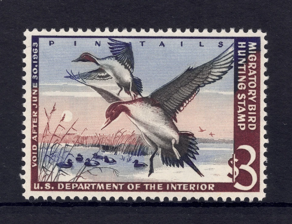 US Scott # RW29, MINT / VF / NH $3 Federal Duck Stamp! SCV $110.00 - Image 1 of 2