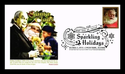 SELLOS DR JIM PORTADA DE ESTADOS UNIDOS SANTA CLAUS BRILLANTES VACACIONES FDC PANDA CACHÉT Foto 1 de 2